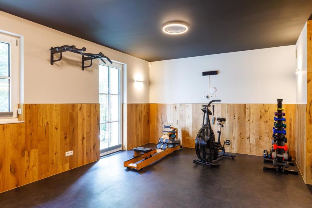 Ferienwohnung-Spreeblick-Spreewaldchalet-Fitnessraum